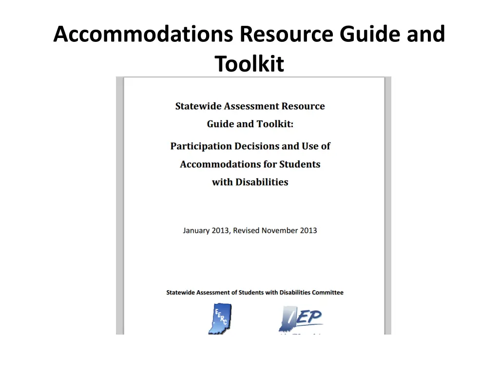 accommodations resource guide and toolkit