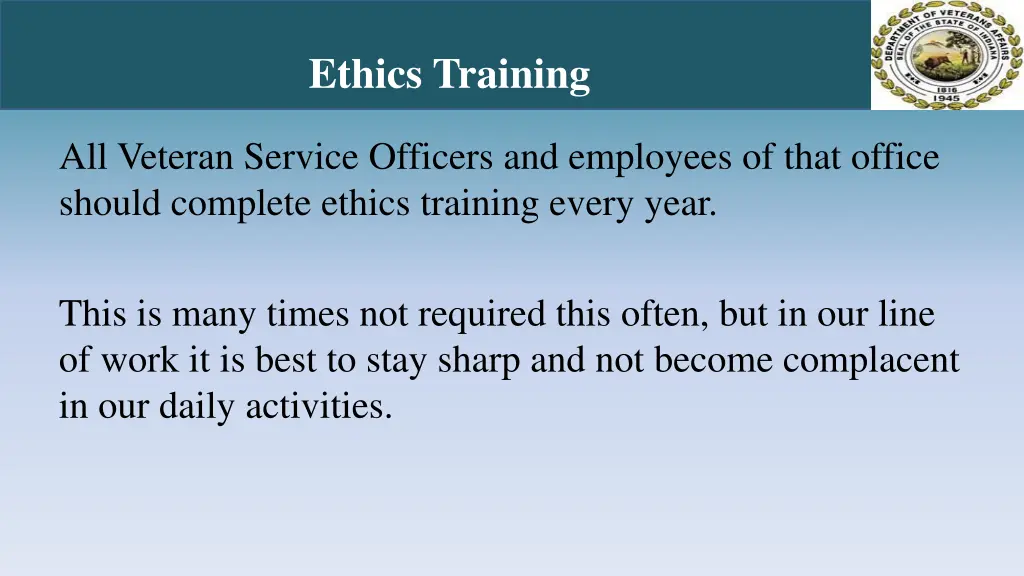 ethics training 1