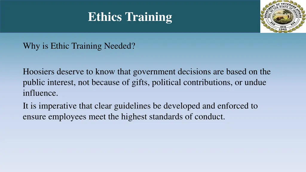 ethics training