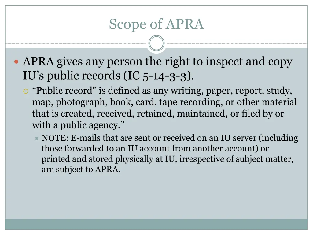 scope of apra