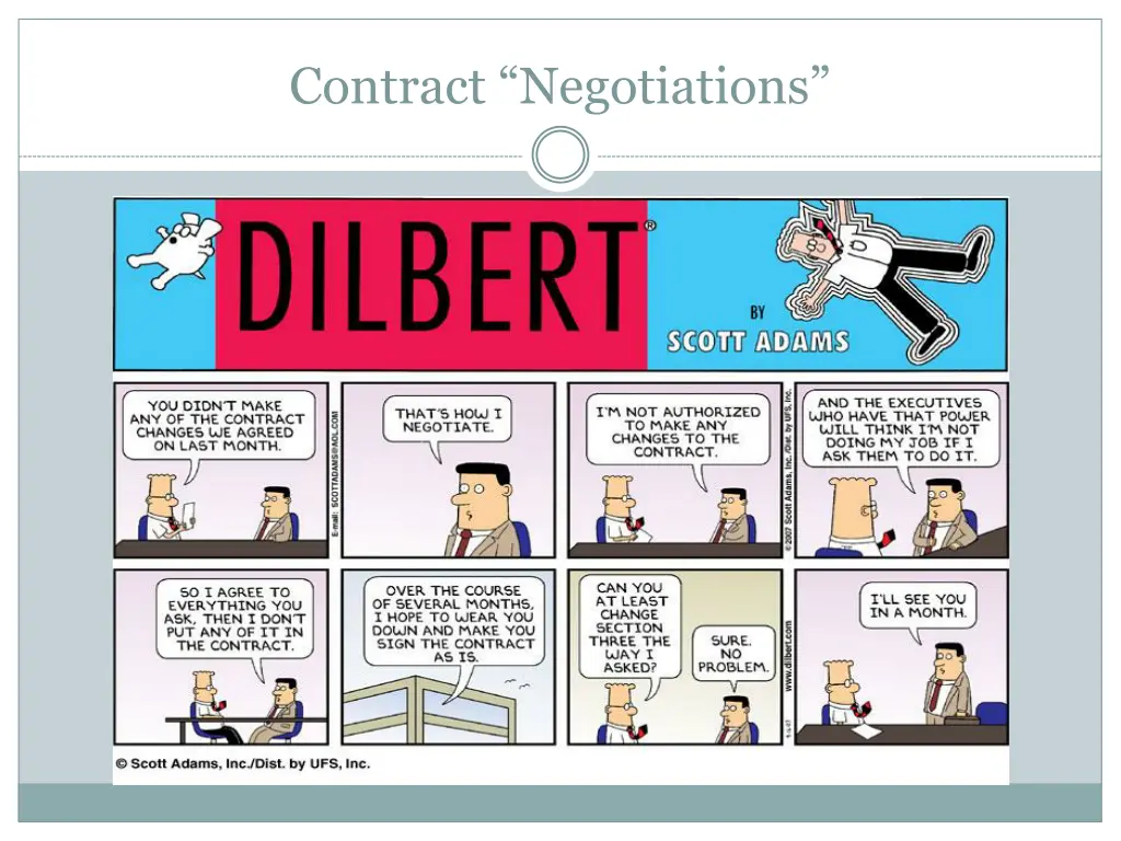 contract negotiations