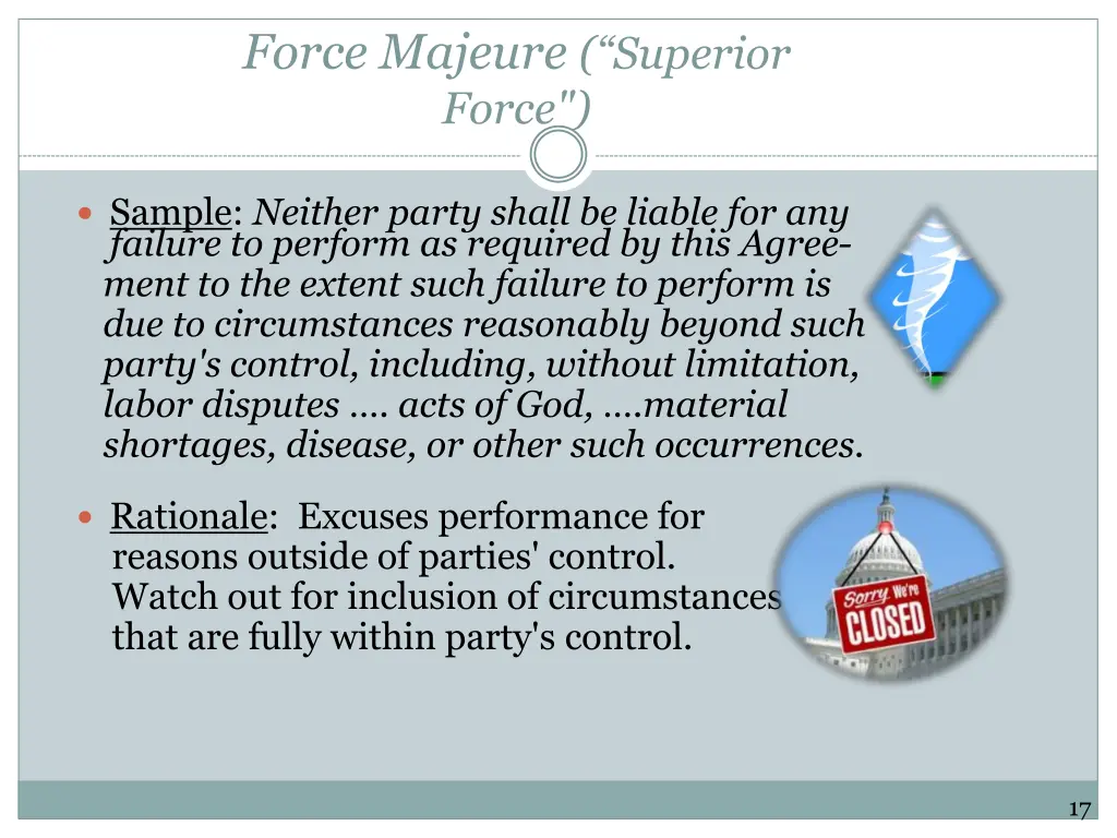 force majeure superior force