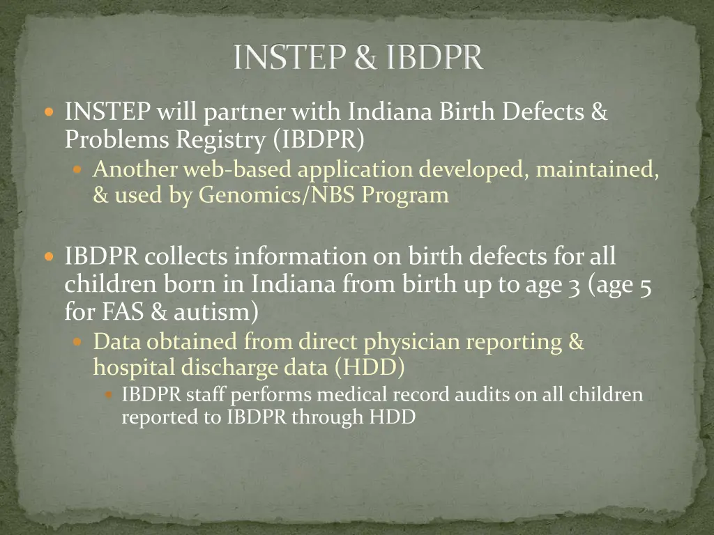 instep ibdpr