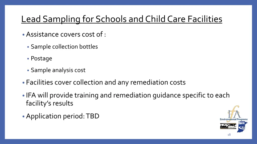 lead sampling for schools and child care 2