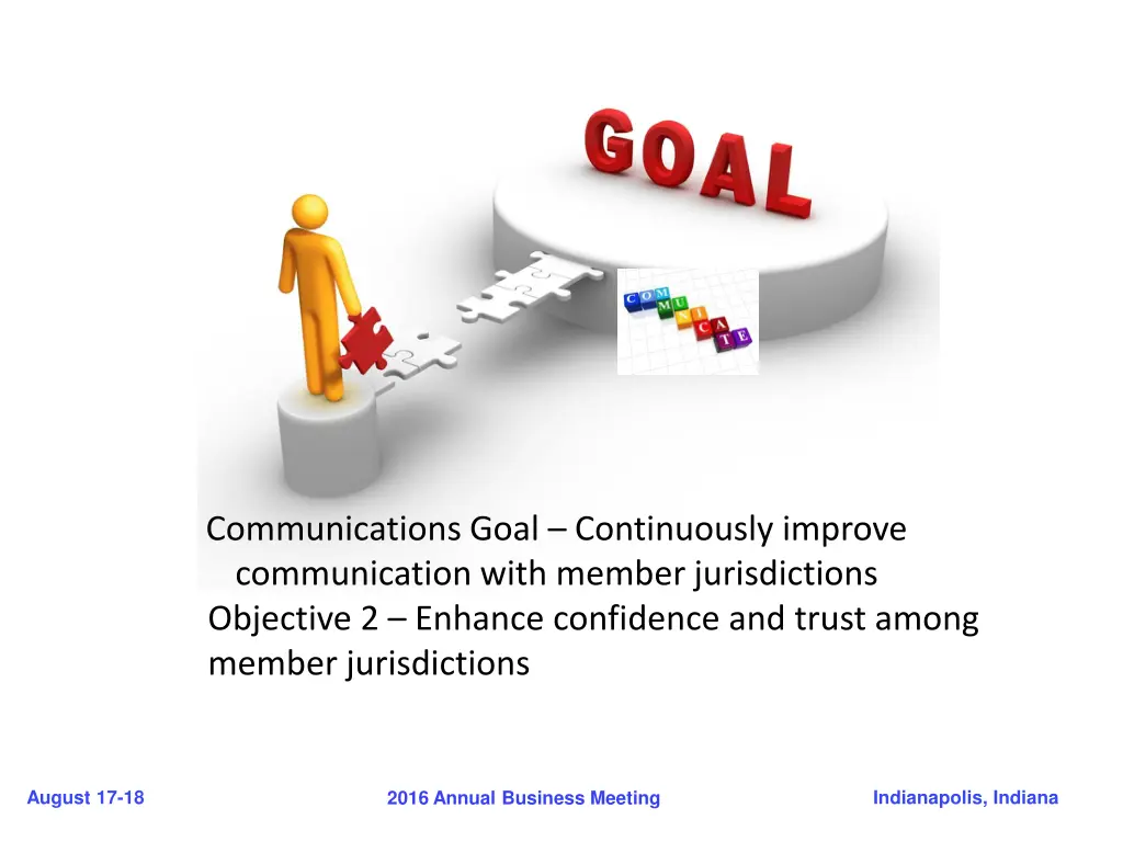 communications goal continuously improve