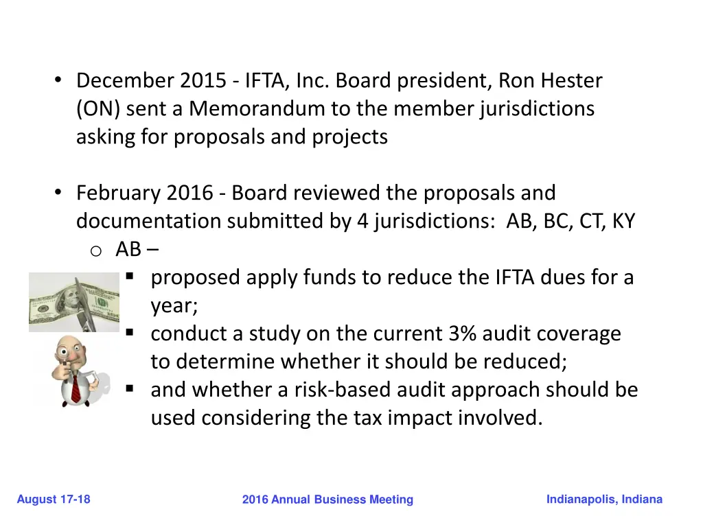 december 2015 ifta inc board president ron hester