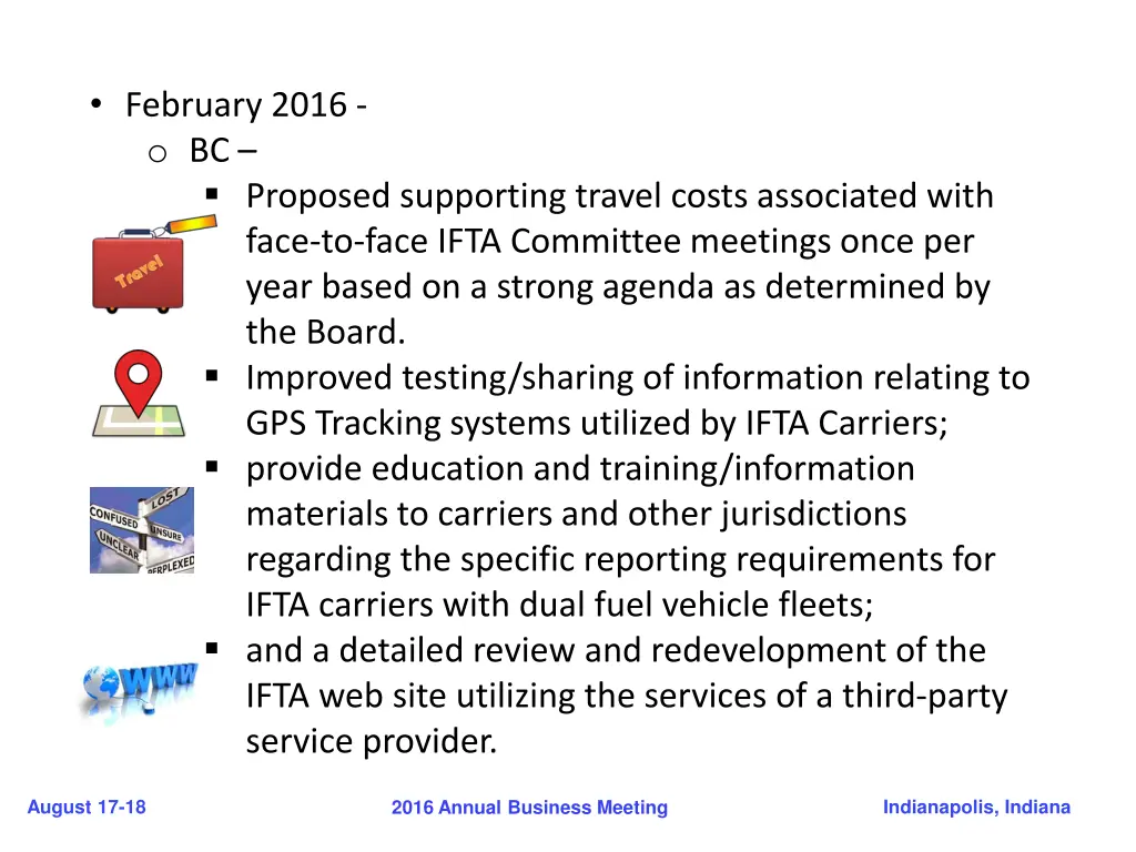 february 2016 o bc proposed supporting travel