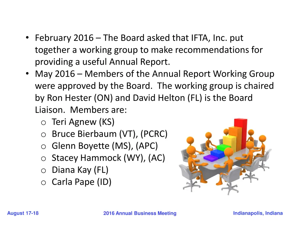 february 2016 the board asked that ifta