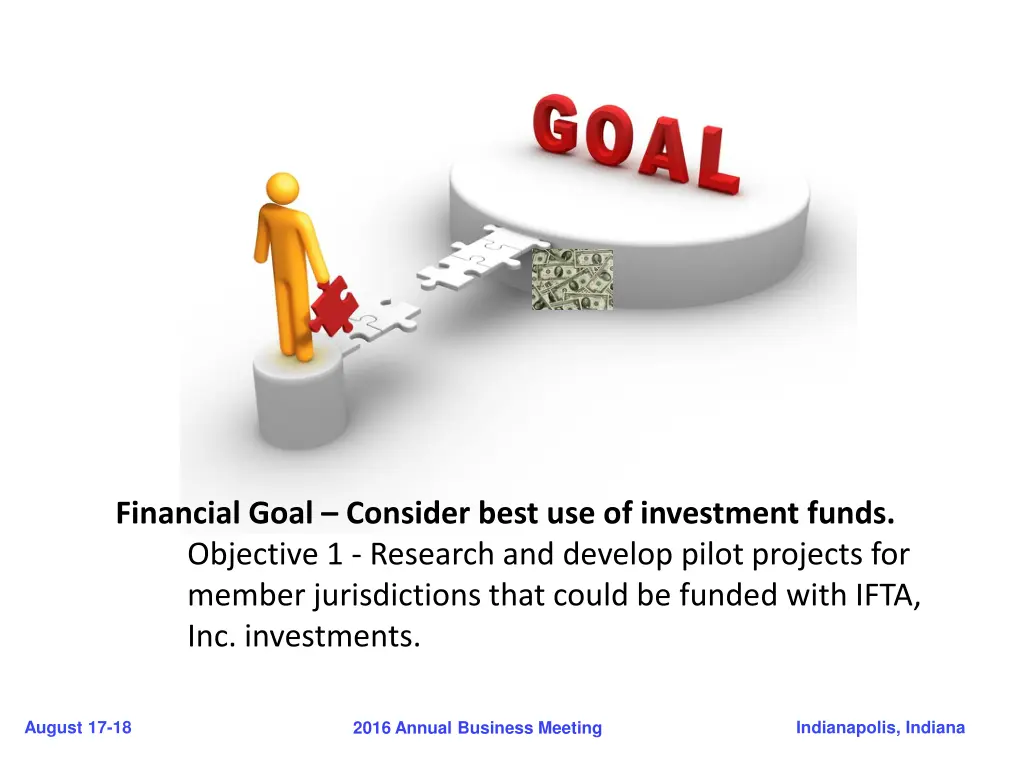 financial goal consider best use of investment