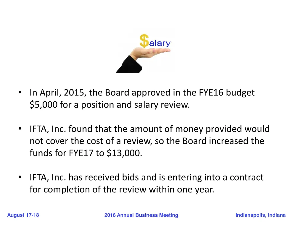 in april 2015 the board approved in the fye16