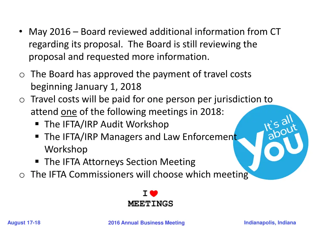 may 2016 board reviewed additional information