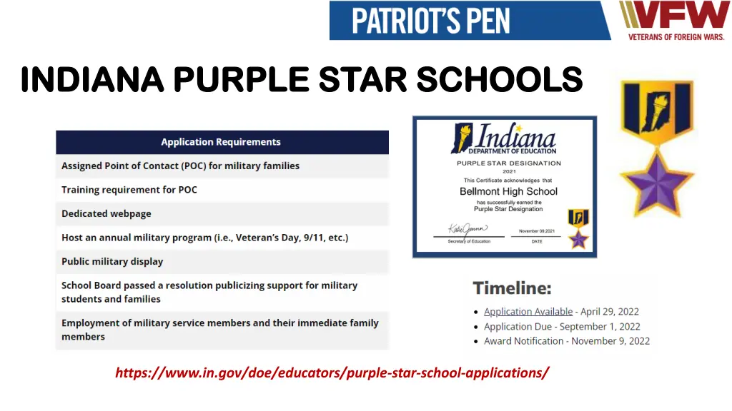 indiana purple star schools indiana purple star