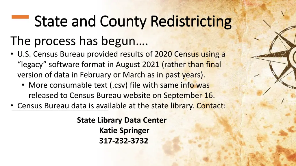 state and county redistricting state and county