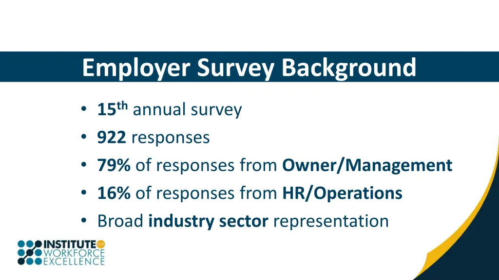 employer survey background