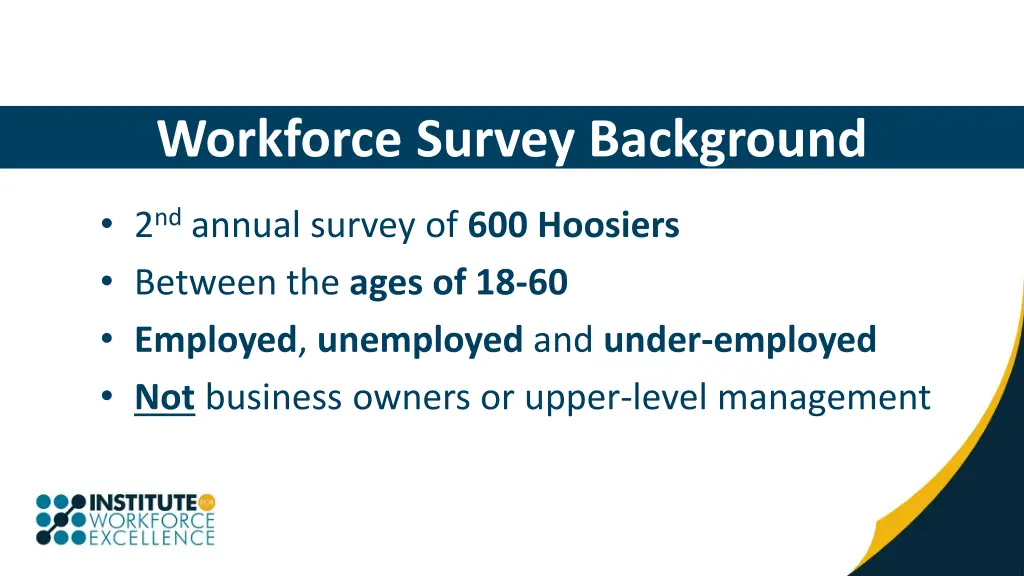 workforce survey background