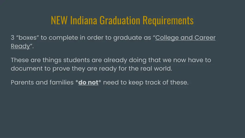 new indiana graduation requirements