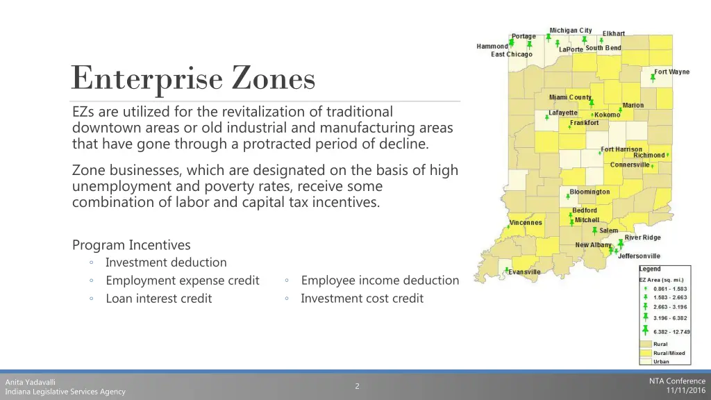 enterprise zones ezs are utilized