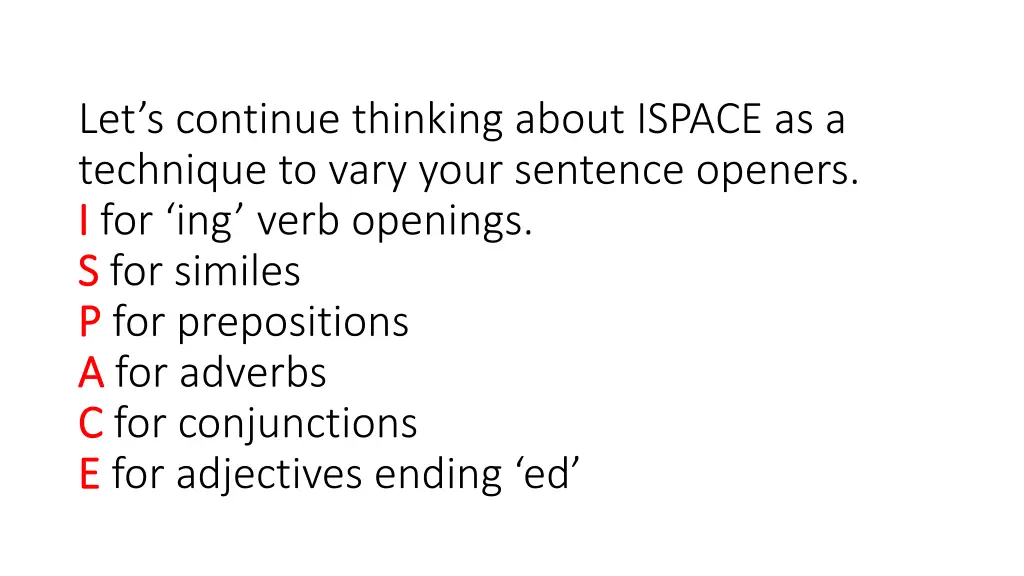 let s continue thinking about ispace