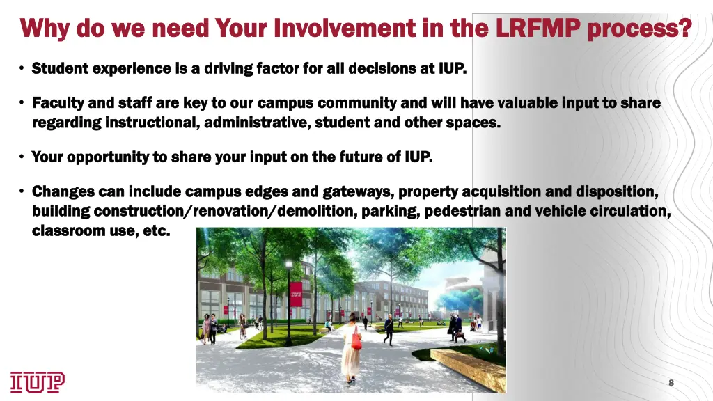 why do we need your involvement in the lrfmp