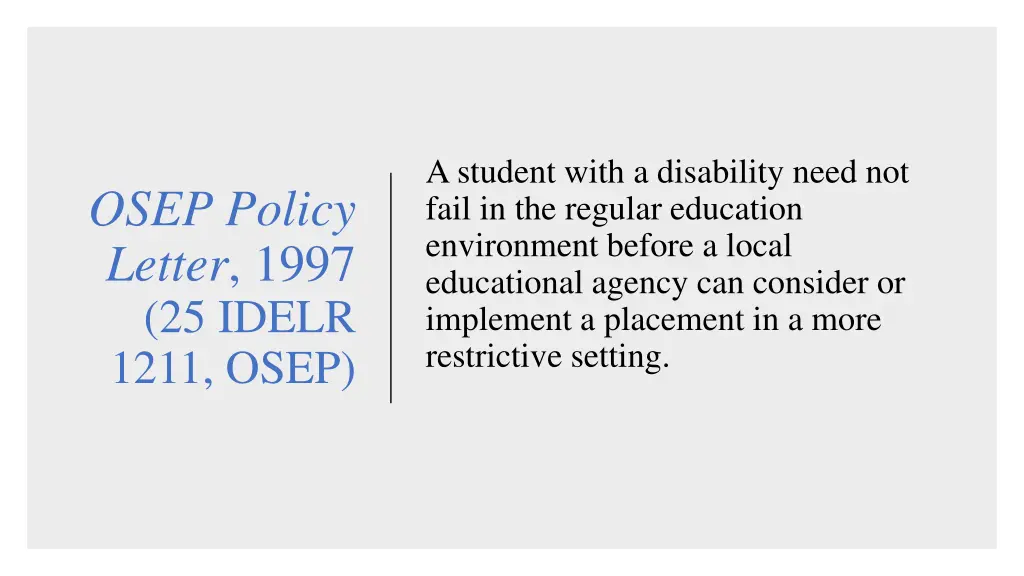 a student with a disability need not fail