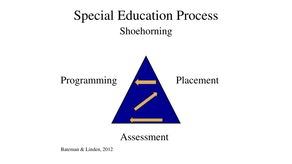 special education process shoehorning