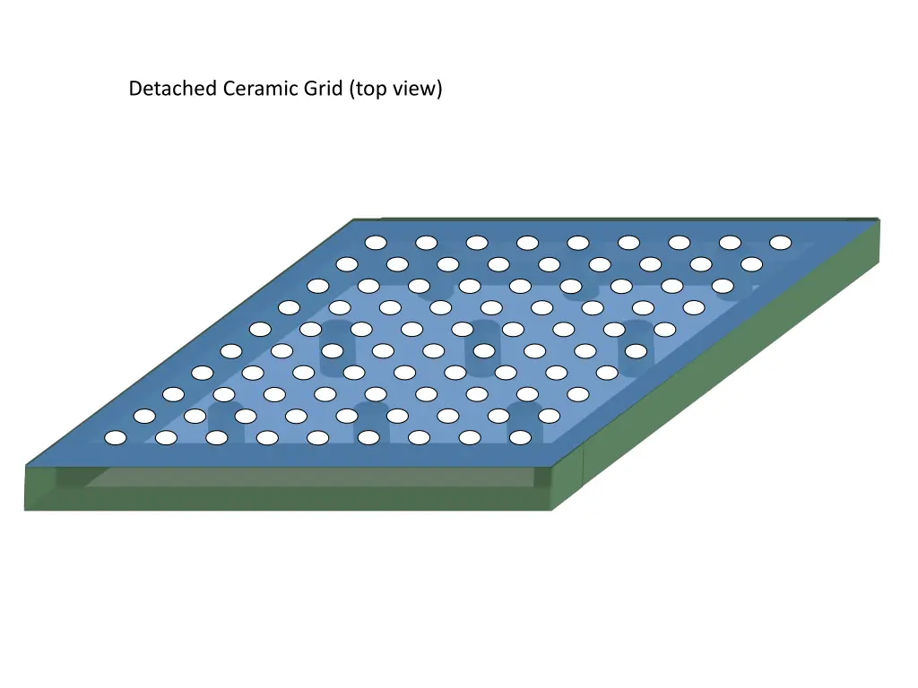 detached ceramic grid top view