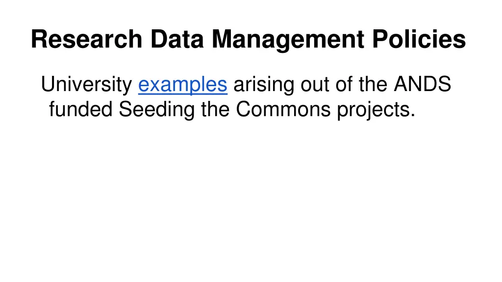 research data management policies