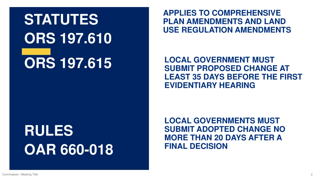 applies to comprehensive plan amendments and land