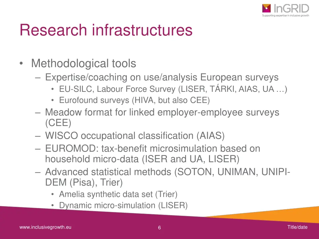 research infrastructures 1