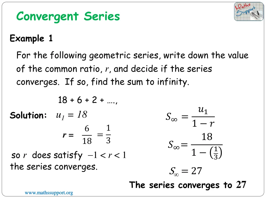 convergent series 1