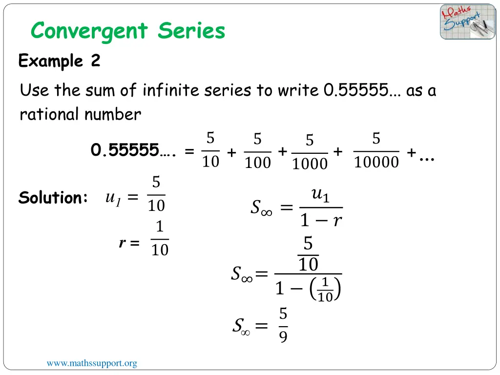 convergent series example 2