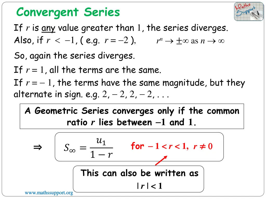 convergent series