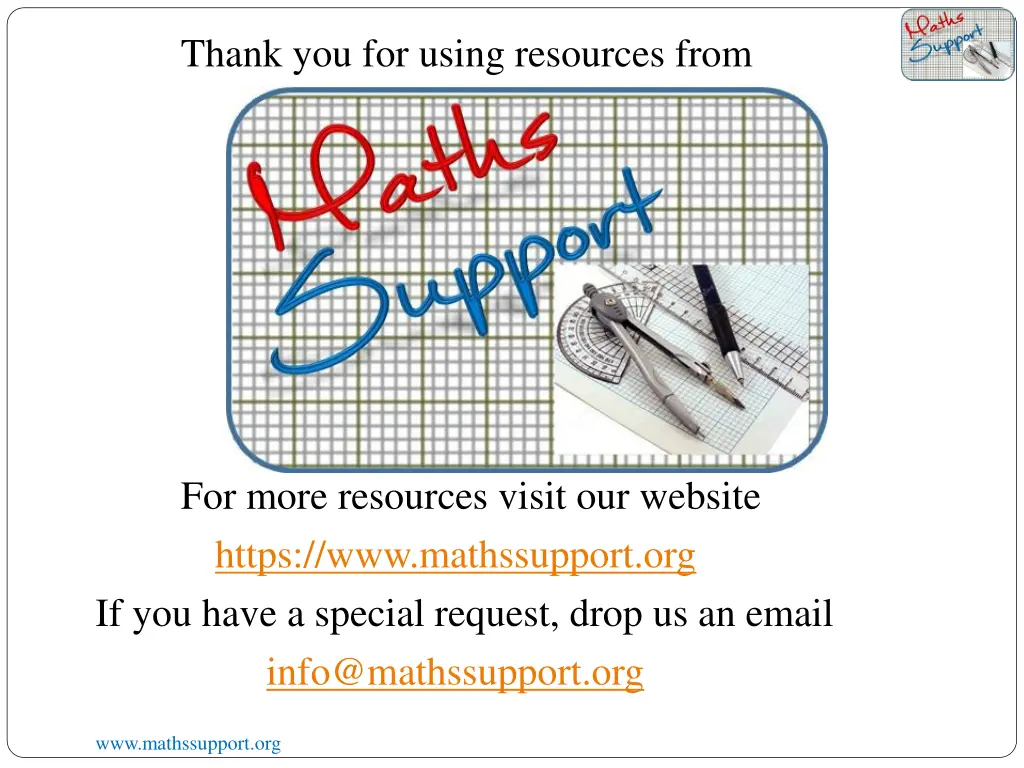 thank you for using resources from