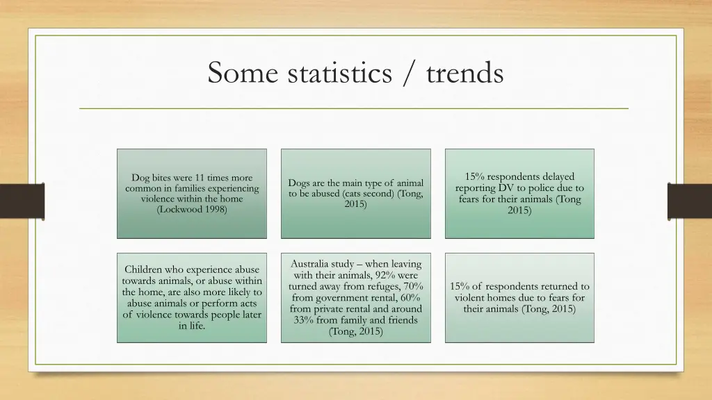 some statistics trends 1