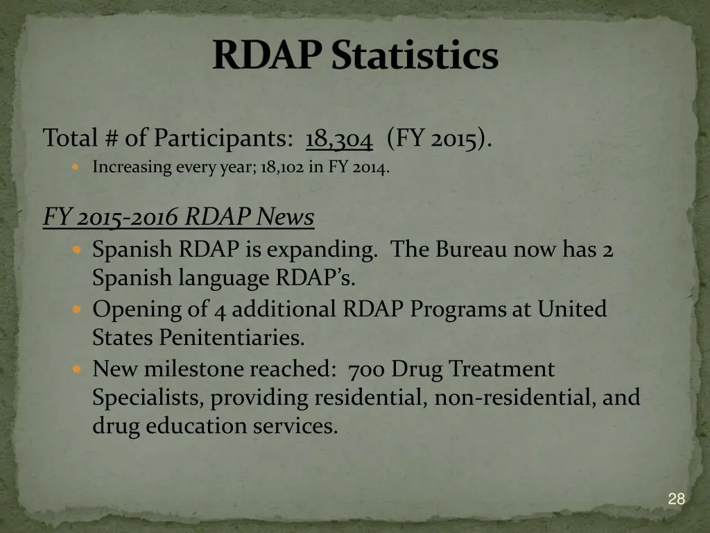 rdap statistics