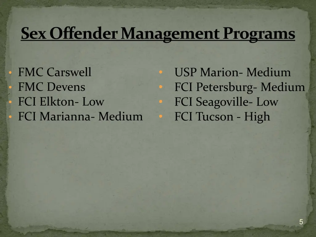 sex offender management programs