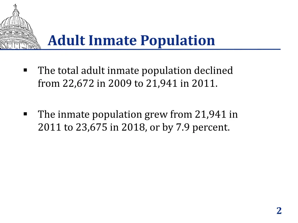 adult inmate population