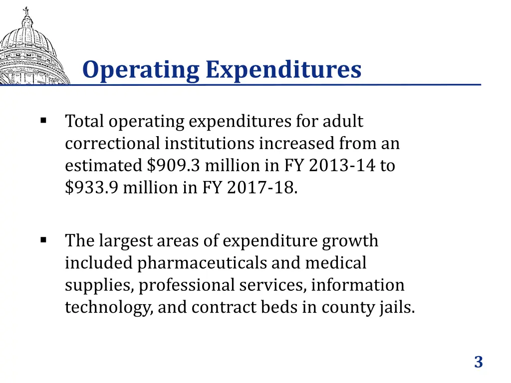 operating expenditures