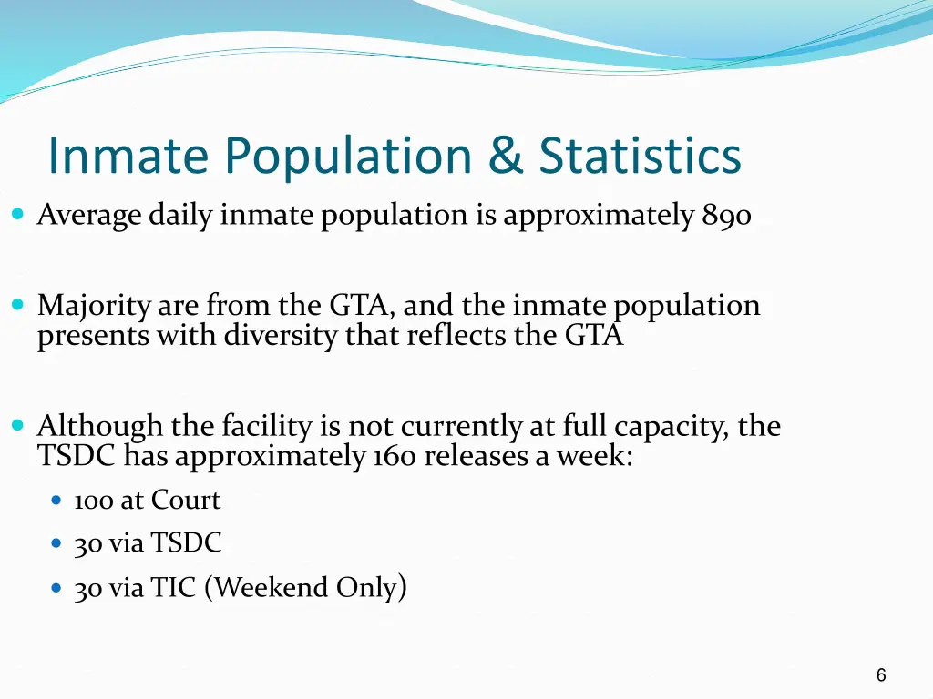 inmate population statistics average daily inmate