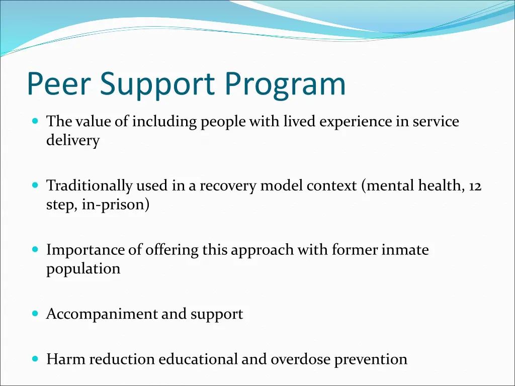 peer support program