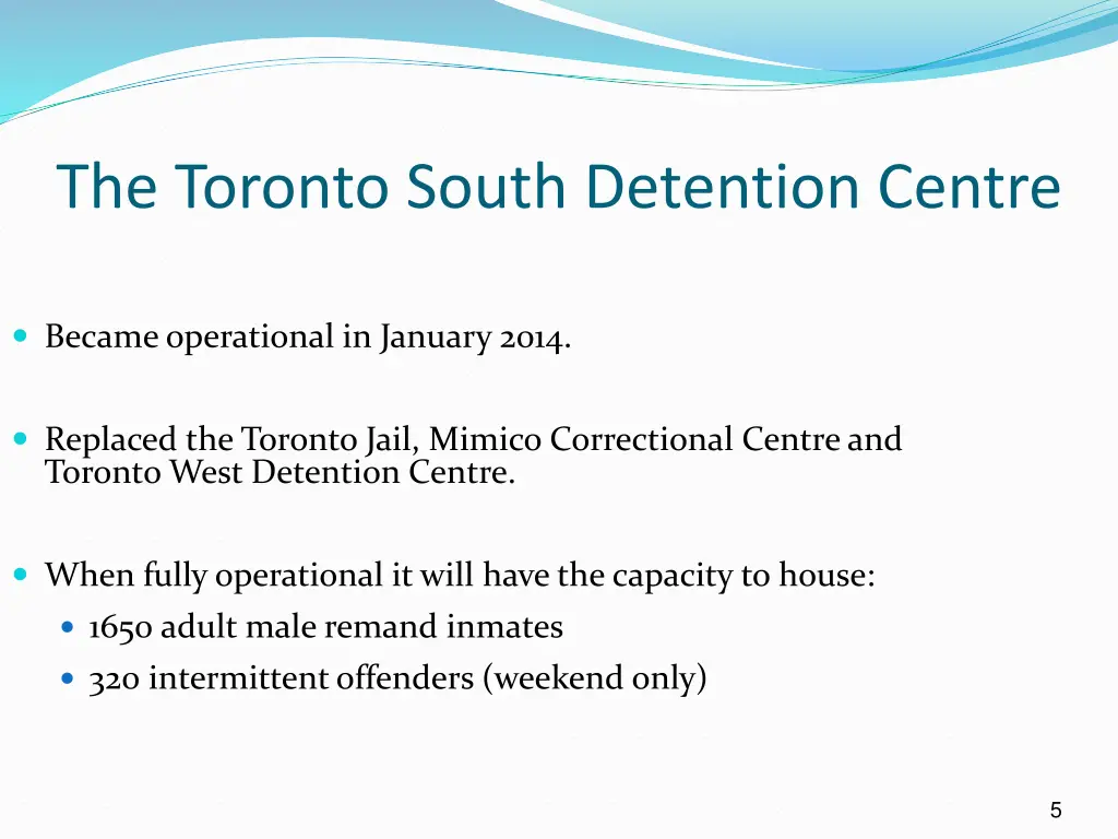 the toronto south detention centre