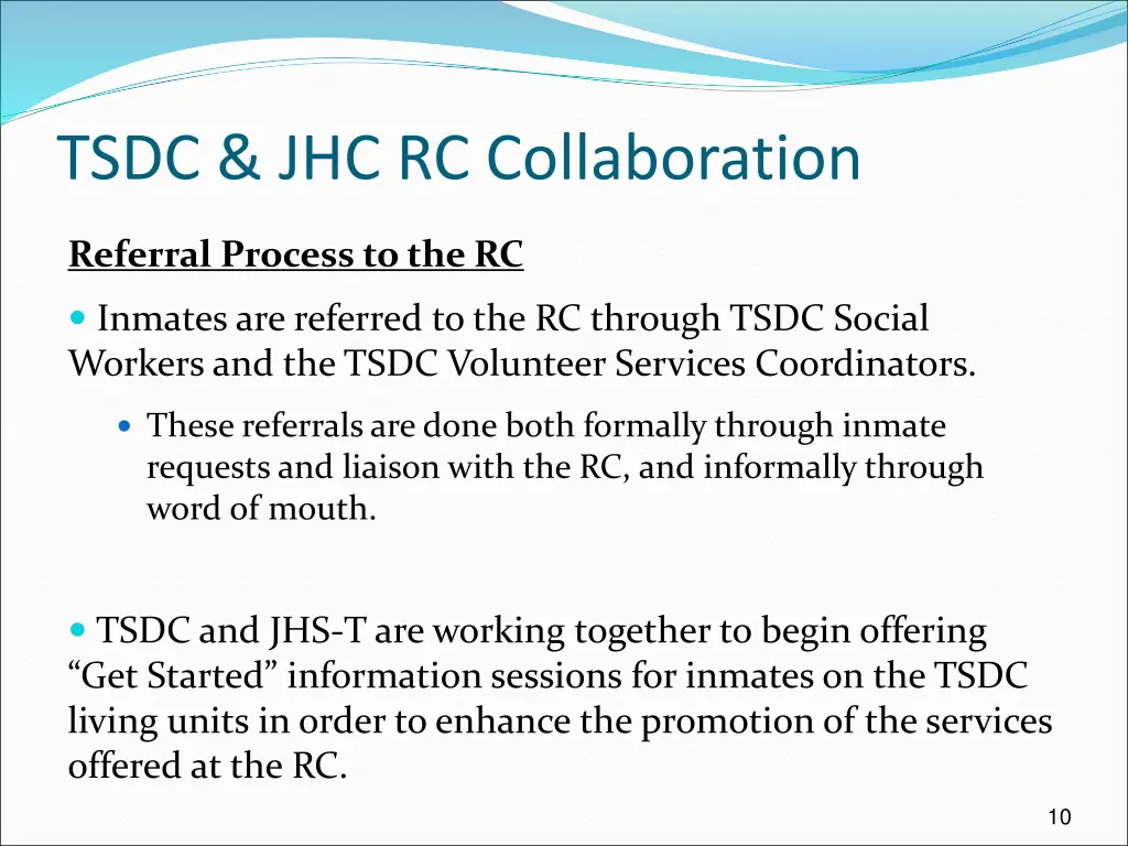 tsdc jhc rc collaboration