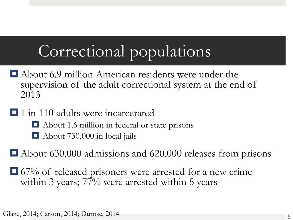 correctional populations