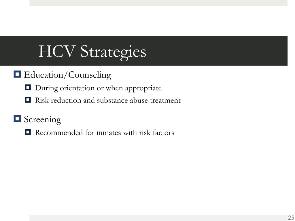 hcv strategies