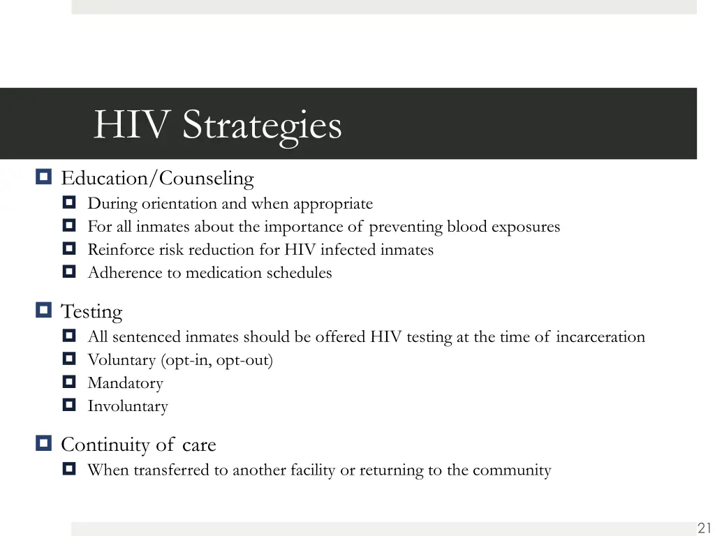 hiv strategies