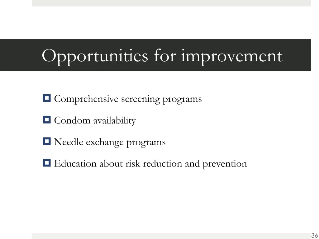 opportunities for improvement 1