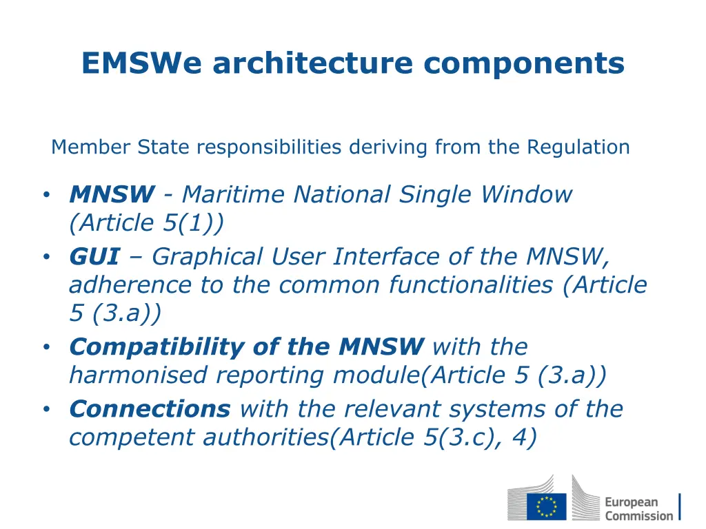 emswe architecture components