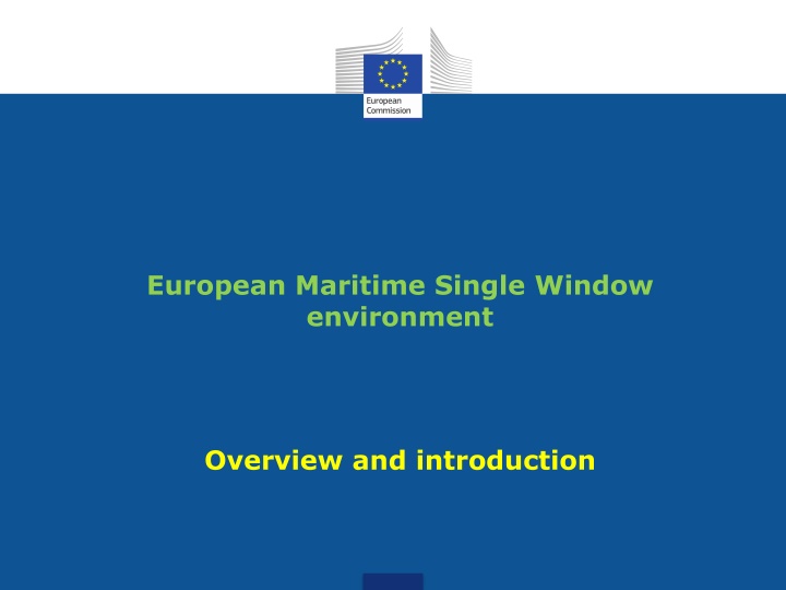 european maritime single window environment