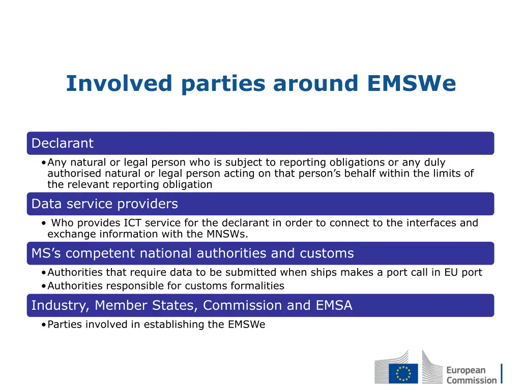 involved parties around emswe