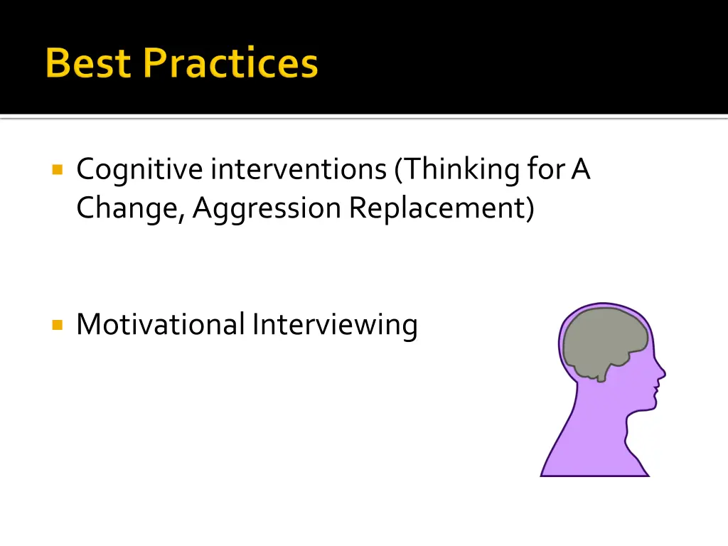 cognitive interventions thinking for a change